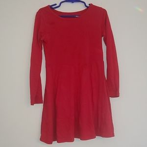 Red dress with ❤ cutout on back size 5/6